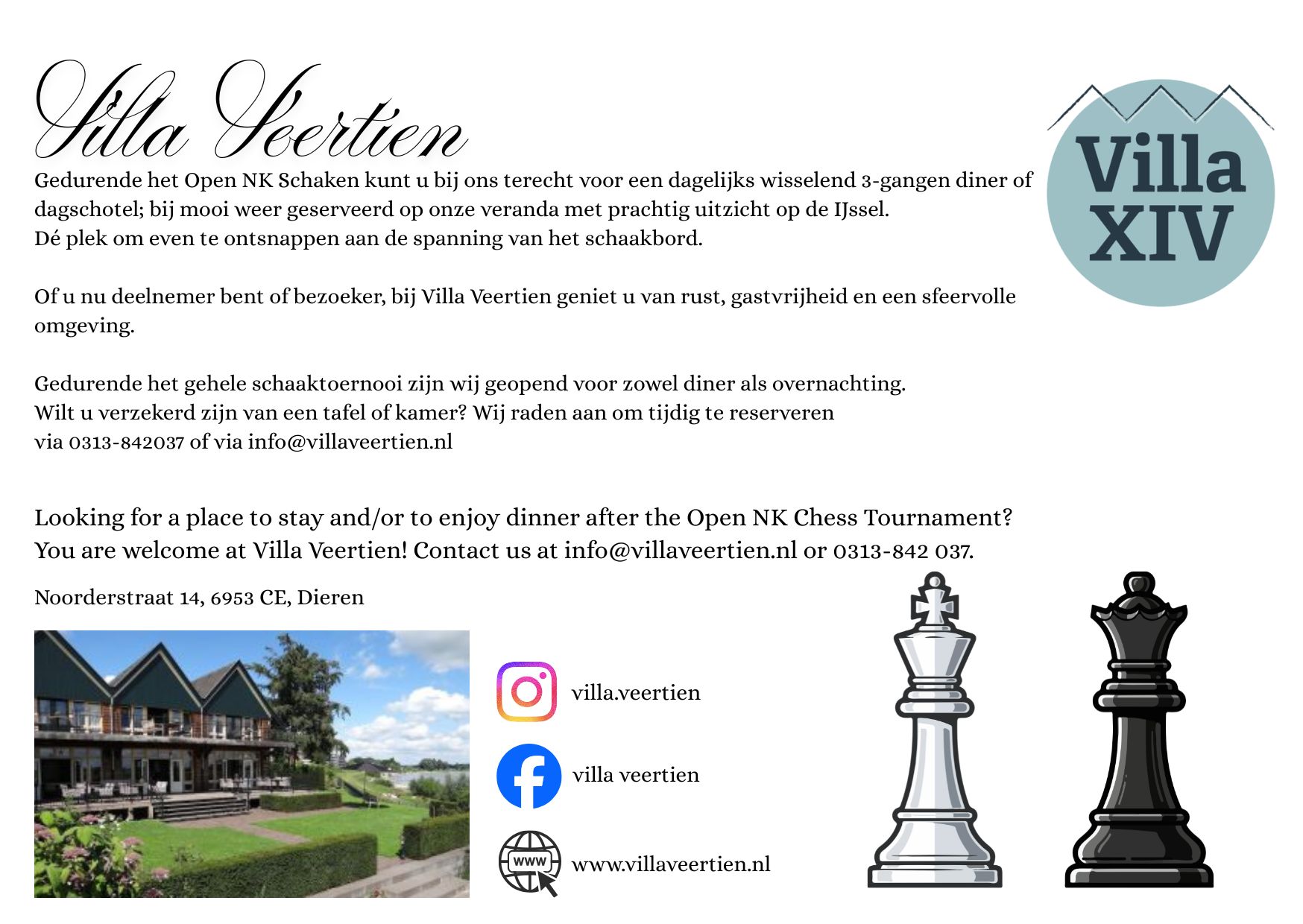 nk schaak advertentie villa veertien