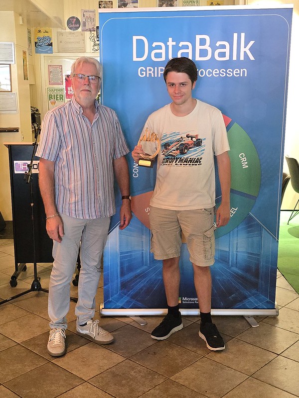 De winnaar van reservegroep C, Bas van de Louw met 9 uit 9!